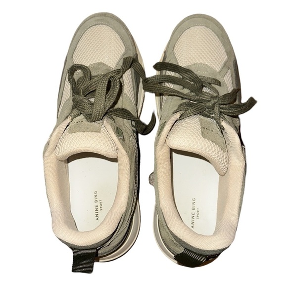 Anine Bing Dina Sneakers Khaki Size 11 - Picture 9 of 9